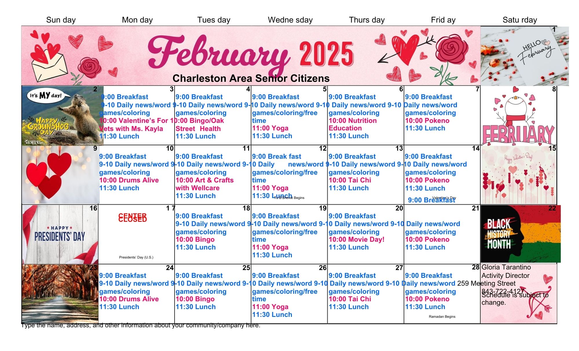 February Activities